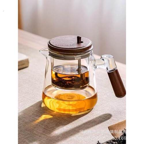 耐热玻璃飘逸杯泡茶壶茶水分离懒人神器一键过滤家用高档2024新款