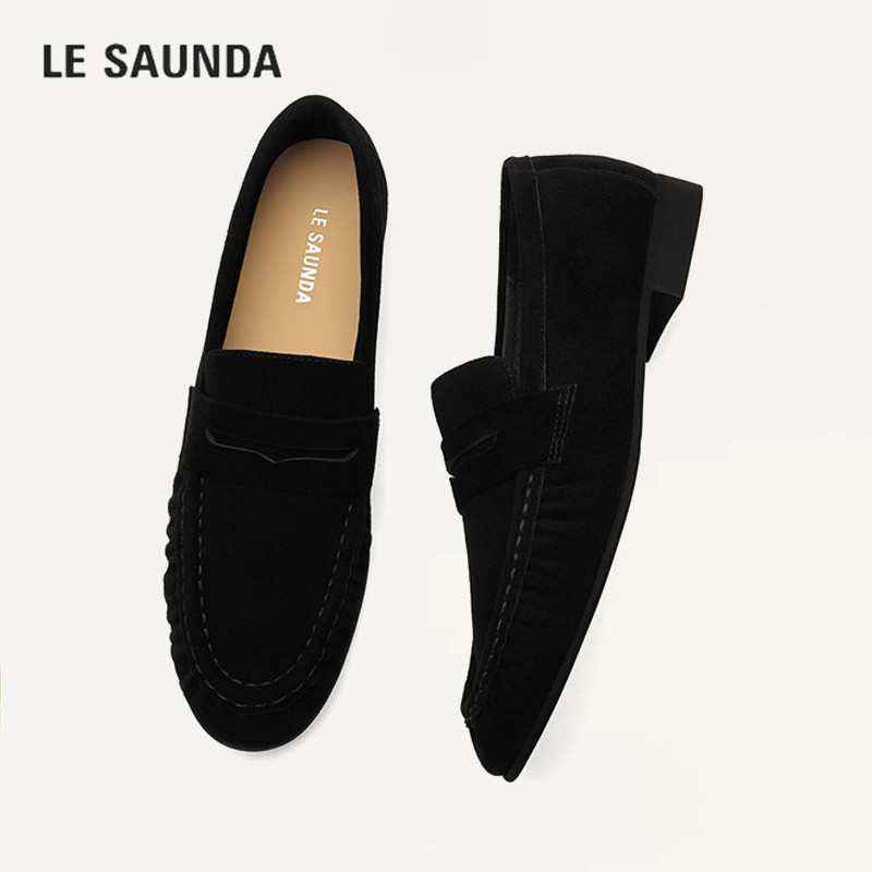 LESAUNDA/莱尔斯丹一脚蹬乐福鞋