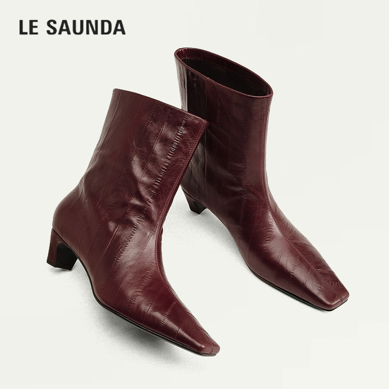 LESAUNDA/莱尔斯丹显瘦百搭女靴