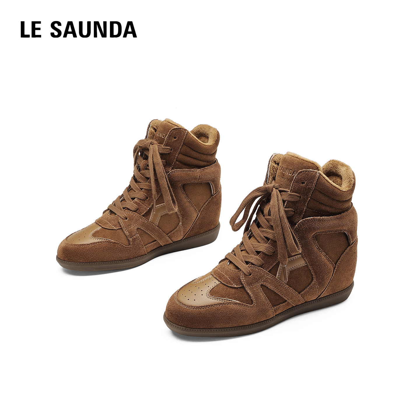LESAUNDA/莱尔斯丹内增高休闲鞋