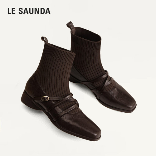 LESAUNDA/莱尔斯丹针织弹力袜靴