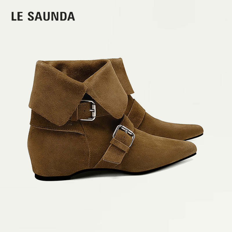 LESAUNDA/莱尔斯丹显腿长西部靴