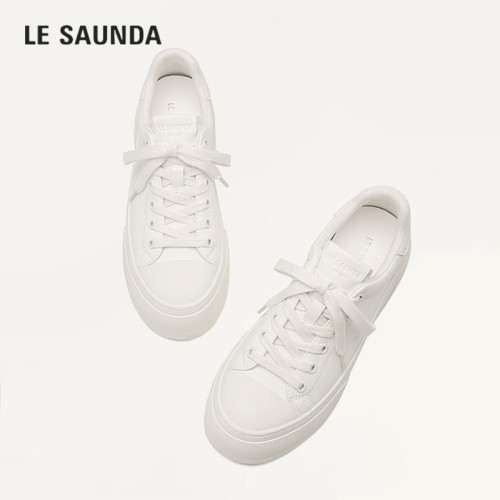 LESAUNDA/莱尔斯丹简约小白鞋