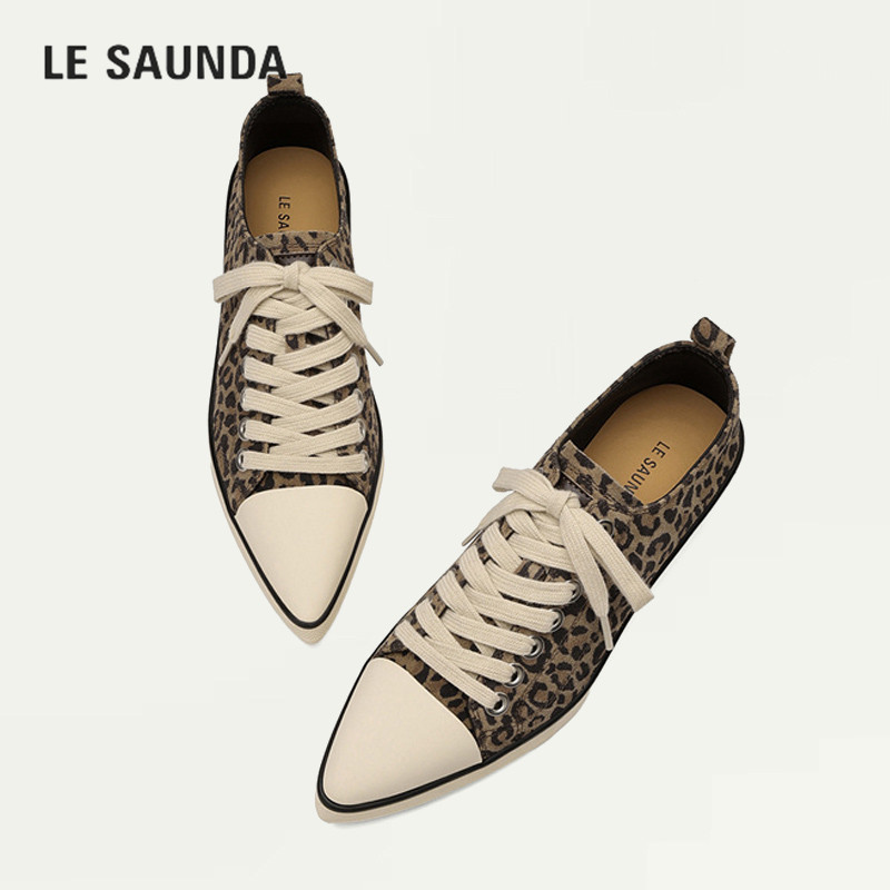 LESAUNDA/莱尔斯丹豹纹休闲鞋