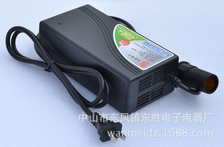 220V转12V20A250w点烟器车载打充气泵大功率直流冰箱吸尘器点烟器