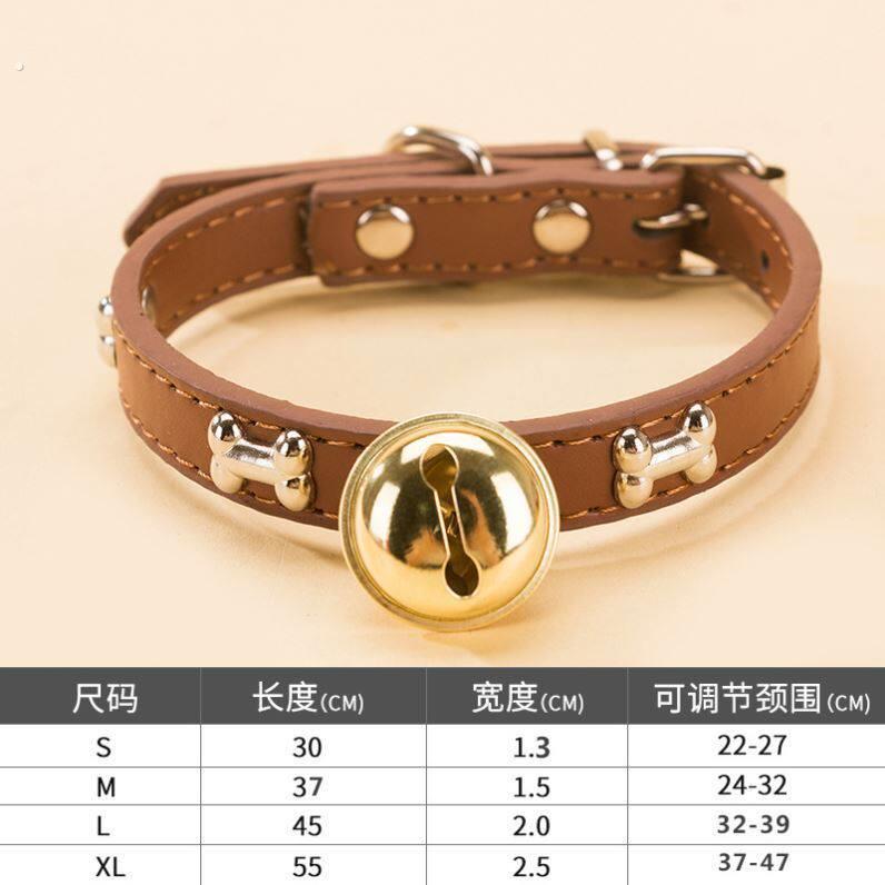 拉布拉多专用项圈宠物大型犬项链降噪铃铛脖颈圈装饰狗狗幼犬用品