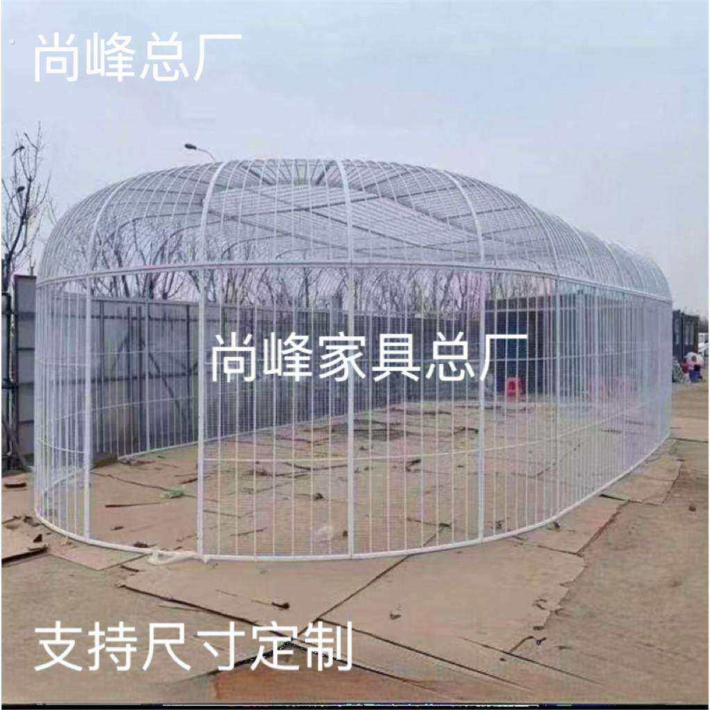 铁艺椭圆形特大号加网鸟笼鹦鹉户外大型超大巨型鸟笼孔雀养大鸟笼