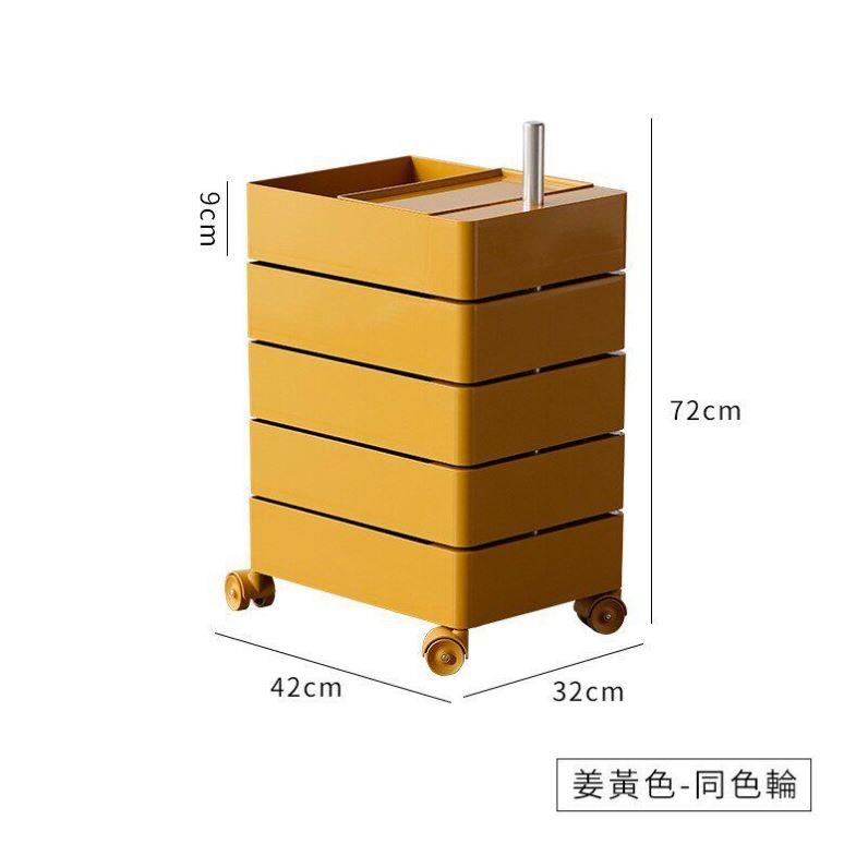 【巨能装化妆品收纳架】可移动小推车高颜值收纳大容量旋转收纳柜