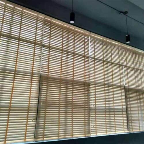 实木百叶窗帘家用书房办公室卧室厨房中式遮光遮阳升降防水百叶窗