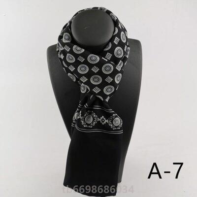 男士丝巾护颈男款新款护颈防着凉秋季商务围巾双层领巾