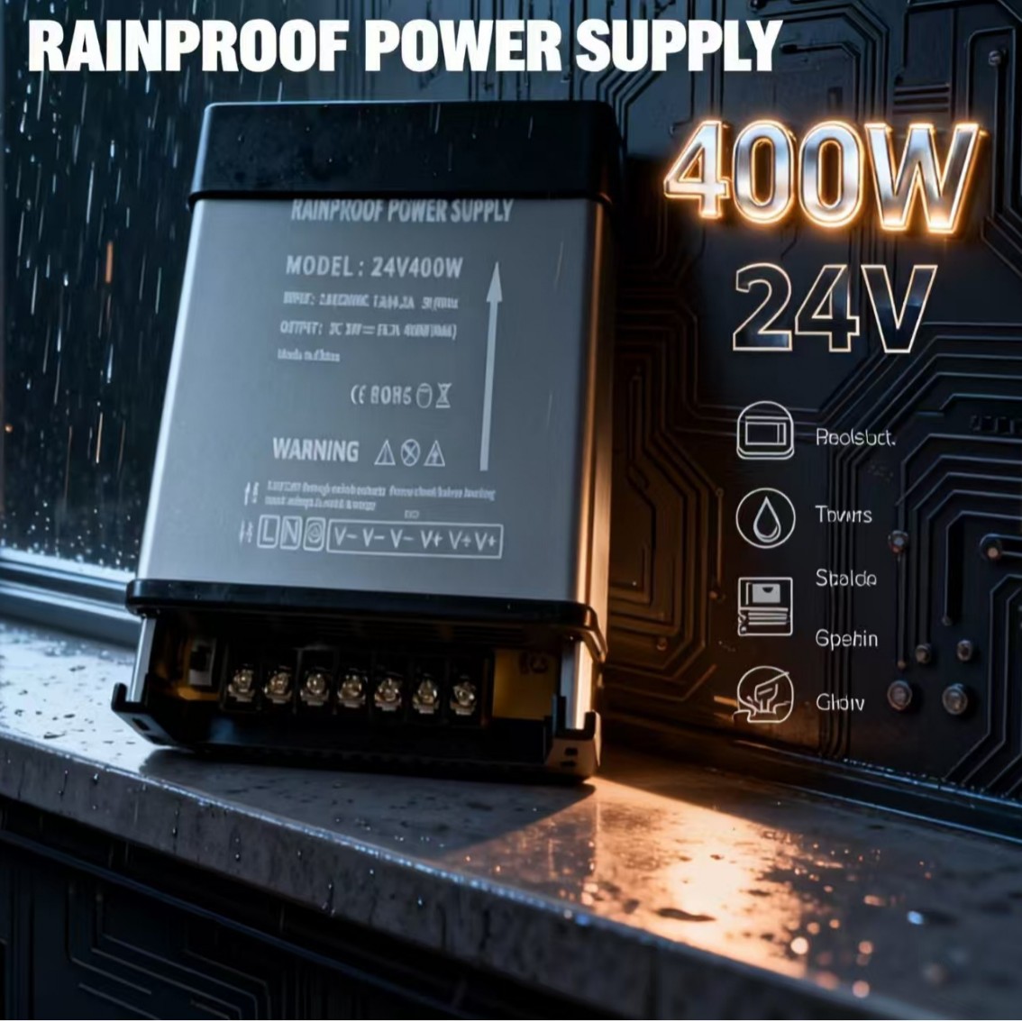 灯具开关电源24V/12V宽压可调