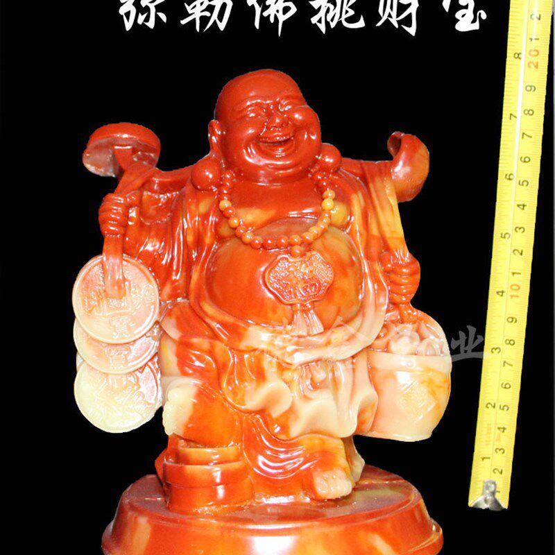 寿山石雕刻摆件 貔貅摆件 大号橱窗陈列山水 仿寿山石