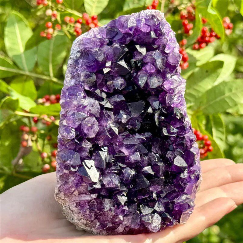 跨境热销东海水晶加色晶阵风水摆件家居办公工艺品水晶簇