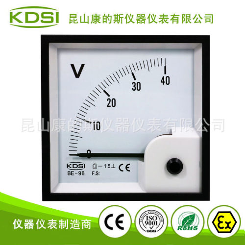KDSI指针式电表 直流电压表BE-96 DC40V 地铁直流柜用表