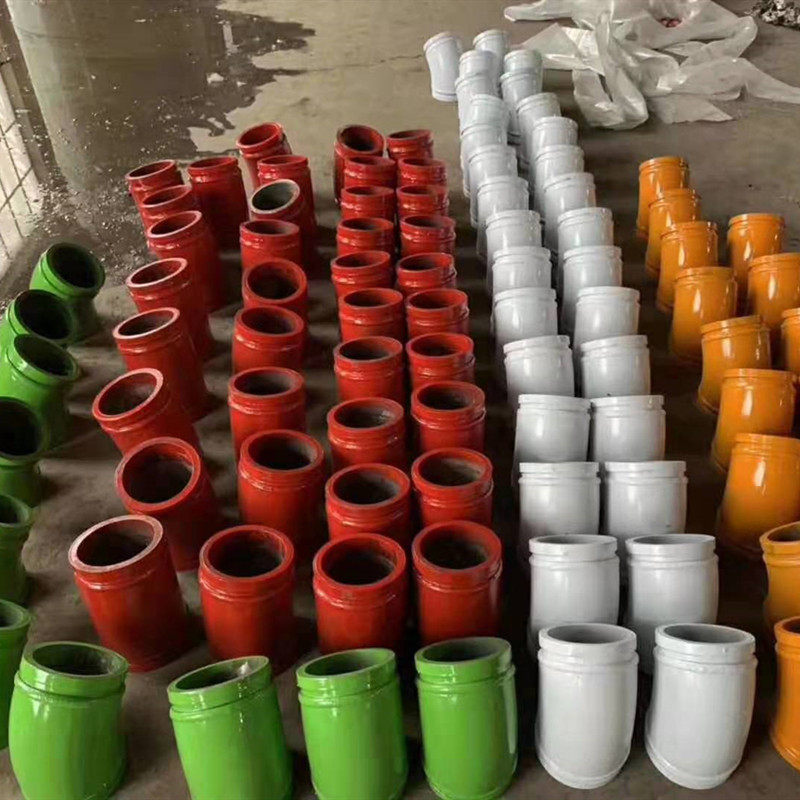 批发单双层耐磨地泵弯头混凝耐磨弯头轴承125铸造泵车弯头管卡子