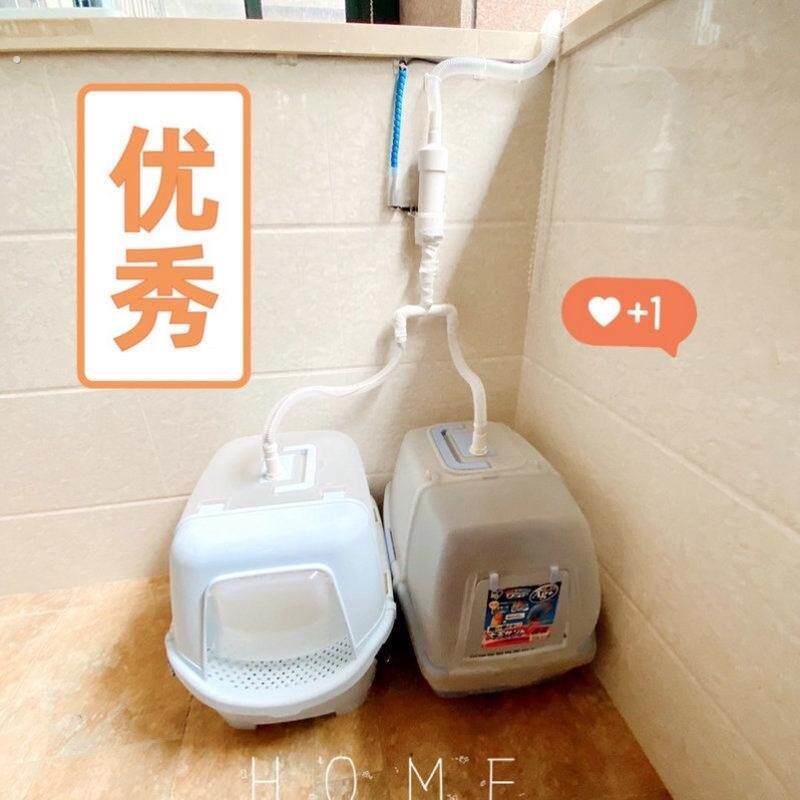 智能感应封闭猫砂盆新风双厕所除臭抽排臭味吸臭神器净化系统厂家