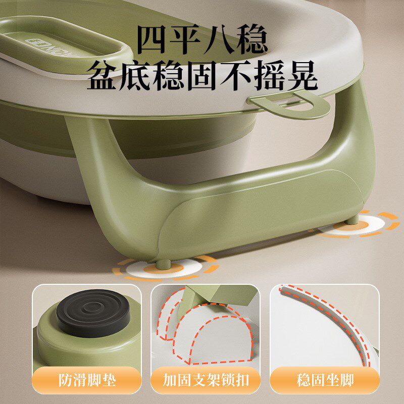 婴儿洗澡盆澡盆儿童用品幼儿坐躺大号可折叠家用新生宝宝浴盆