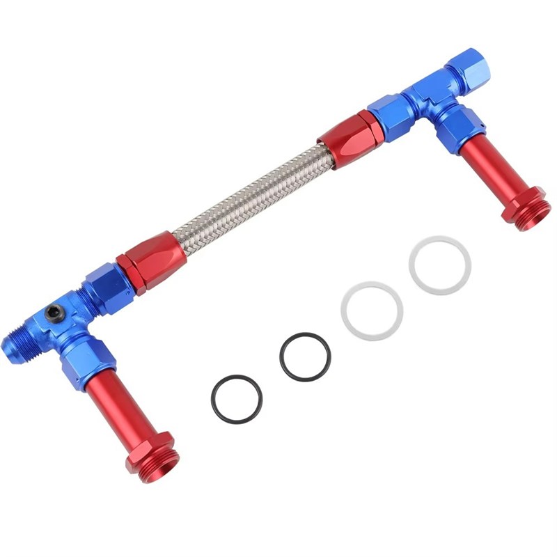 汽车改装AN8 AN6双路燃油轨化油器管路套件Holley 4150化油器配件