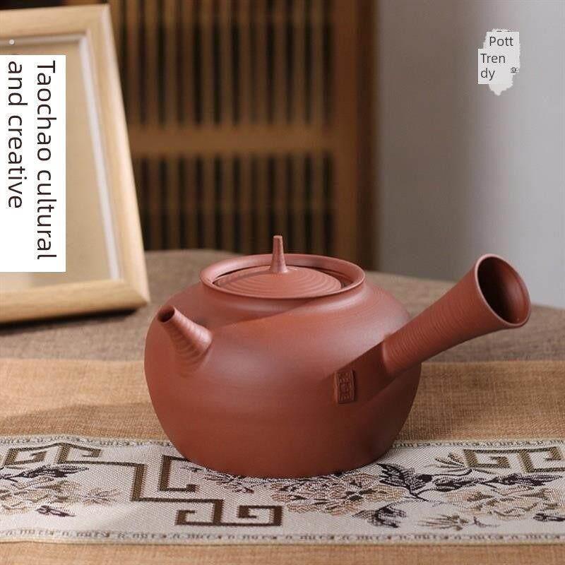 潮州红砖茶手拉壶砂陶壶电陶瓷壶炭炉陶瓷茶壶泡茶装置