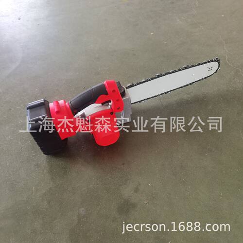 丸崎8寸锂电锯 21V电动园林伐木锯 果树修枝电链锯 两电一充