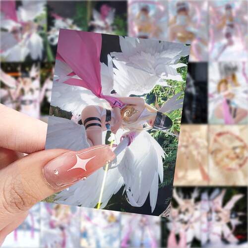 新款天女兽真人COS贴纸高颜值长腿角色扮演漫展贴画DIY装饰贴