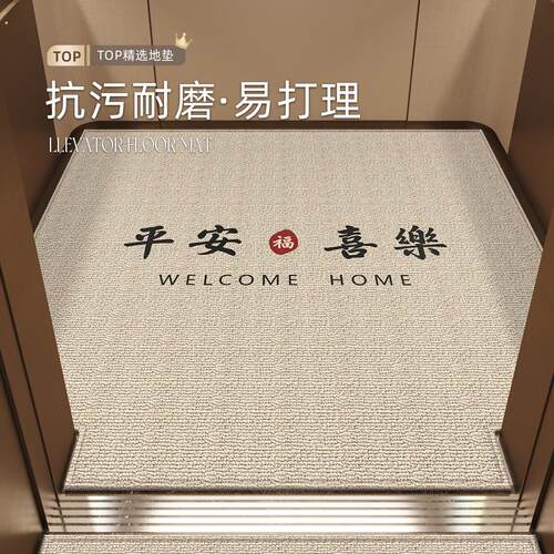 电梯轿厢专用地垫可定制入户门口免洗可擦脚垫2025款加厚耐磨地毯