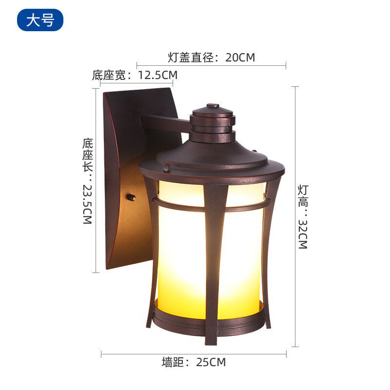 欧式走廊别墅美式灯户外墙角灯室内过道阳台庭院灯室外灯防水壁灯