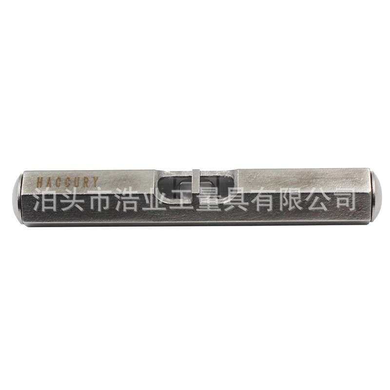 小型条式水平仪68mm袖珍水准器便携式水平仪不锈钢六角圆形水平尺
