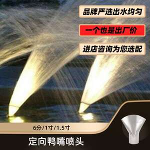 不锈钢鸭嘴扇形喷头 喷泉喷头 景观水景设备 音乐喷泉配件