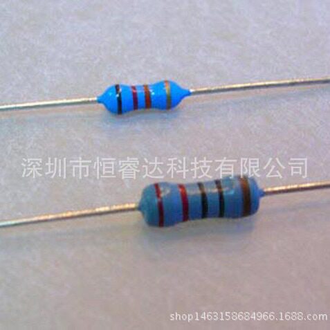 厂家直销散装编带1%直插五色环金属膜电阻2W-2M7R 2.4Mohm 2.4M欧