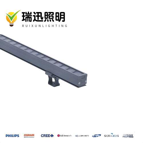厂家直销12W户外防水LED线条灯 24*26mm酒店建筑楼体七彩轮廓灯