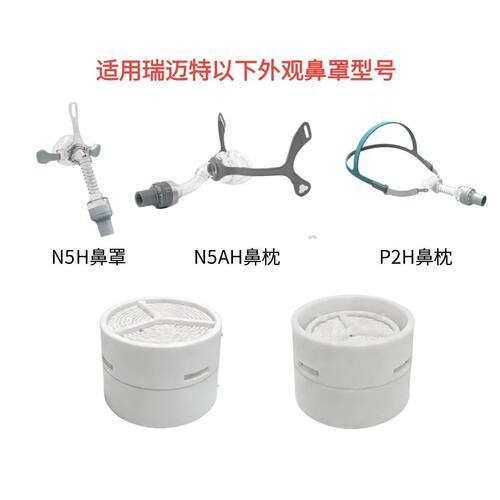 适配瑞迈特MINI呼吸器过滤专用保湿空气滤芯块家用人工鼻配件