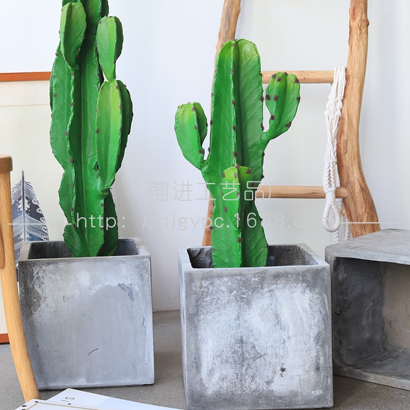 PU量天尺仙人掌多叉仙人掌仿真热带沙漠绿植盆栽橱窗装饰假仙人掌