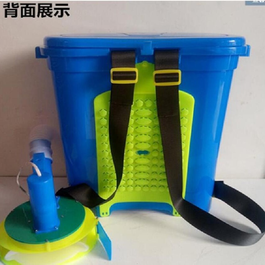 背负式自动撒播肥料机 前背负式多用途农田菜园追肥机手摇撒肥机