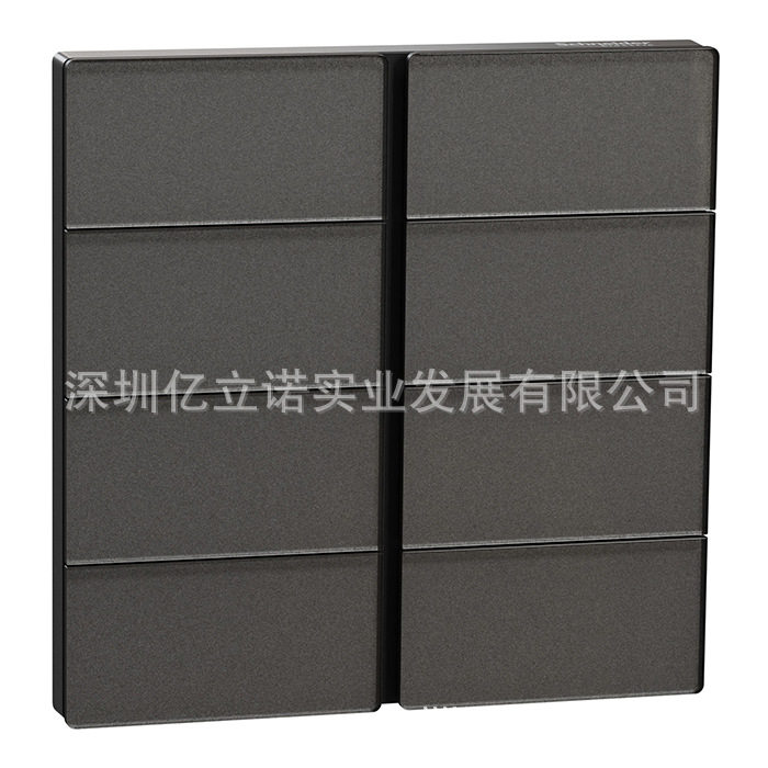 KNX境悦黑色玻璃8键智能面板