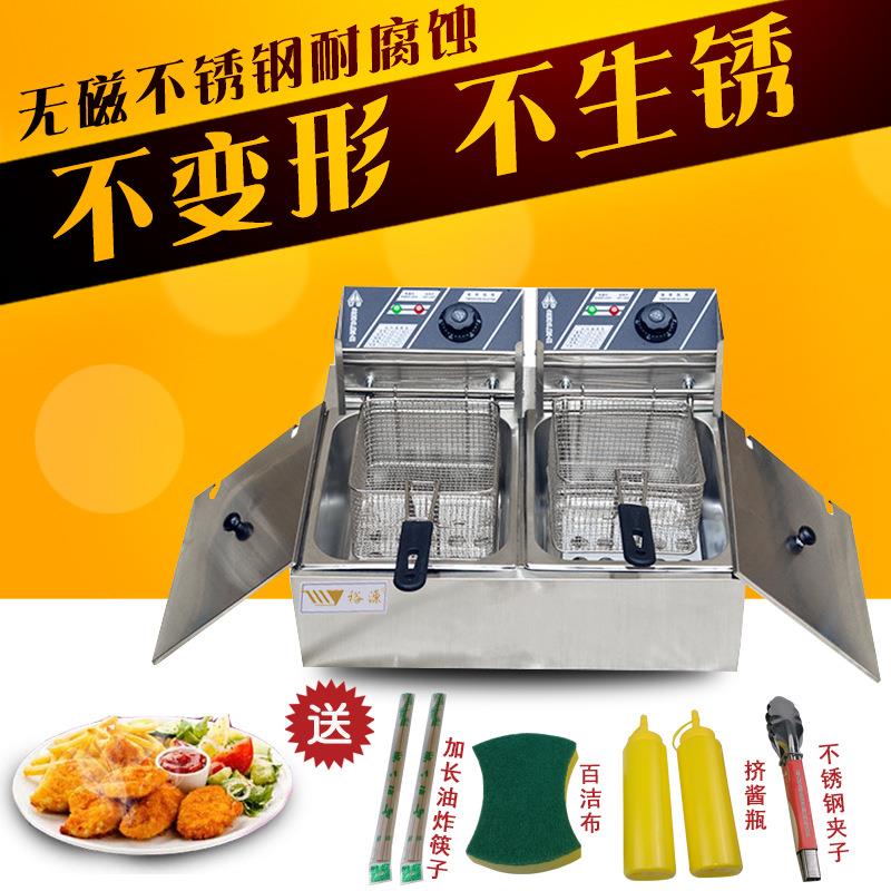 电油炸锅商用炸串摆摊油炸炉 电 炸鸡排炉薯条塔机大容量油炸锅