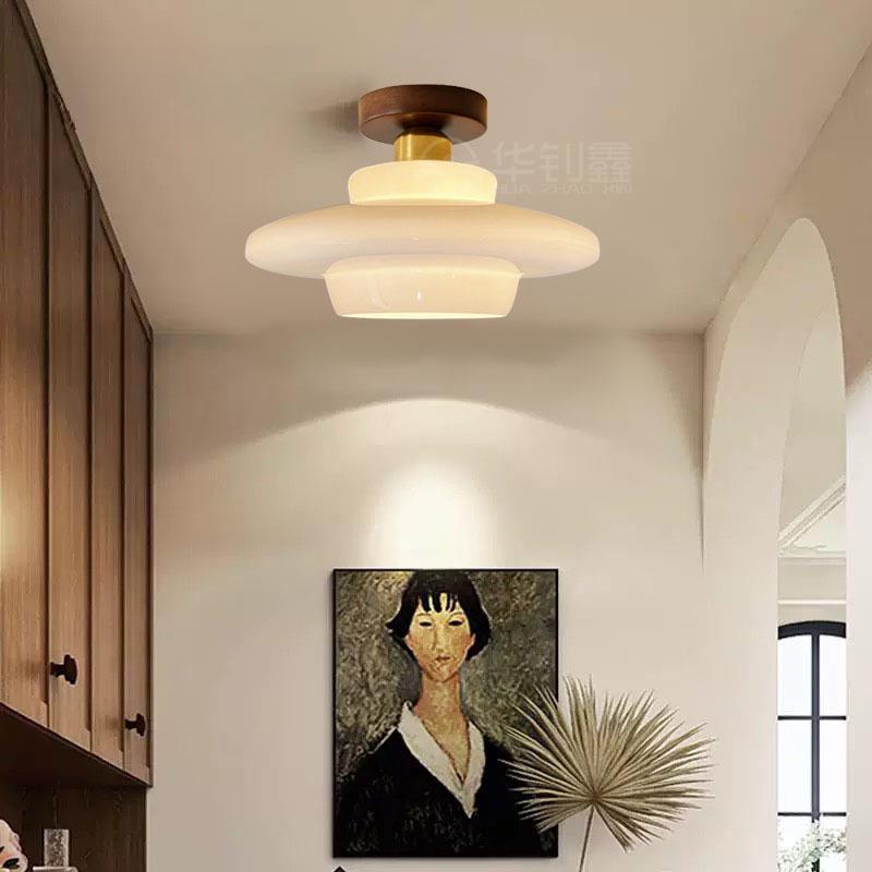 北欧现代简约玄关过道吸顶灯创意个性艺术吧台餐厅洗手台 吸顶灯