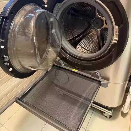 洗衣机防掉衣服收集网滚筒洗衣机可折叠免打孔防脏拿取衣物防掉地