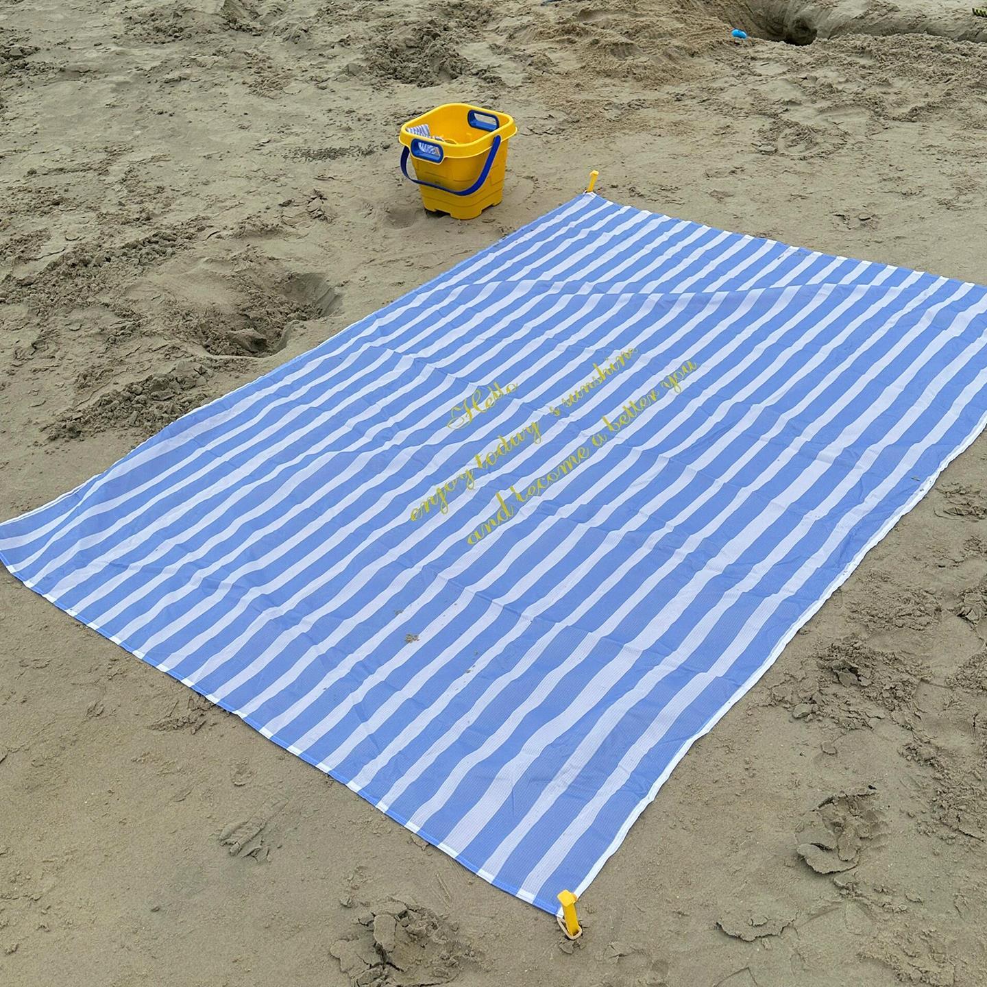 沙滩垫子便携野餐垫加厚海边垫防水户外露营音乐节法式氛围感拍照