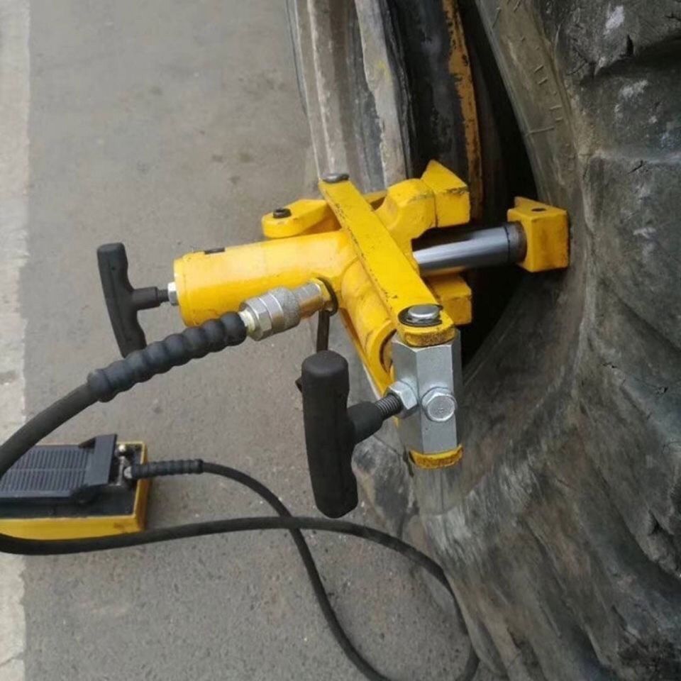 铲车轮胎扒胎器铲车拆轮胎工具气动便携式压胎机装载机扒轮胎工具