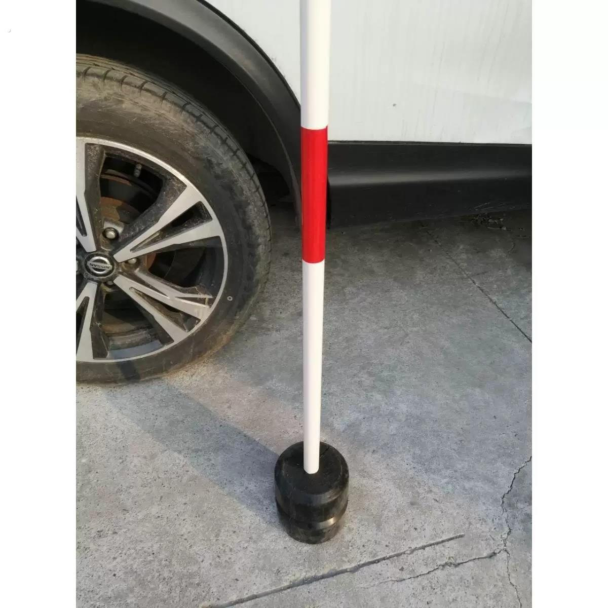 三轮二轮摩托车驾驶员倒车绕桩杆红白标志杆练车钢铁底座厂家直销
