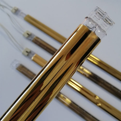 厂家直销高品质双管镀金红外线灯管挛管红外线加热管6000W1150MM