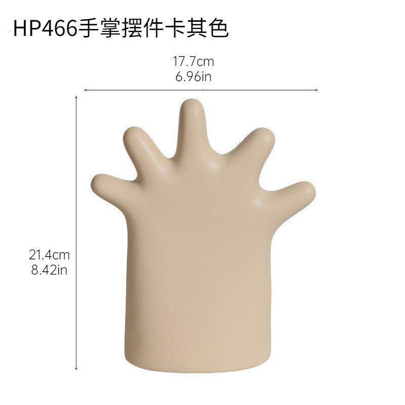 中古陶瓷摆饰六手指手掌首饰架小众奇趣装饰道具戒指饰品收纳陈列