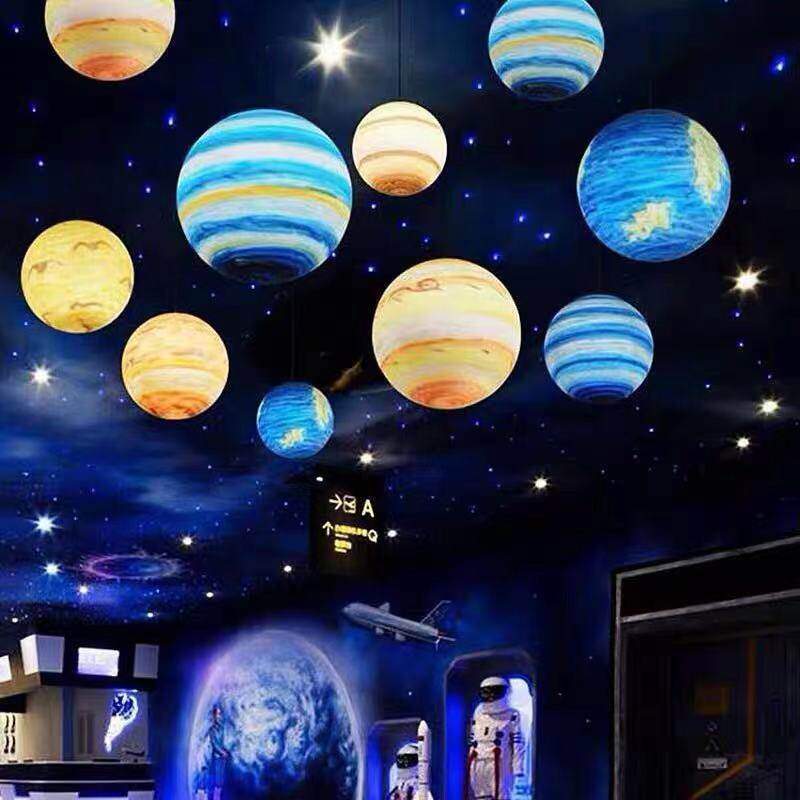 创意宇宙星空圆球吊灯