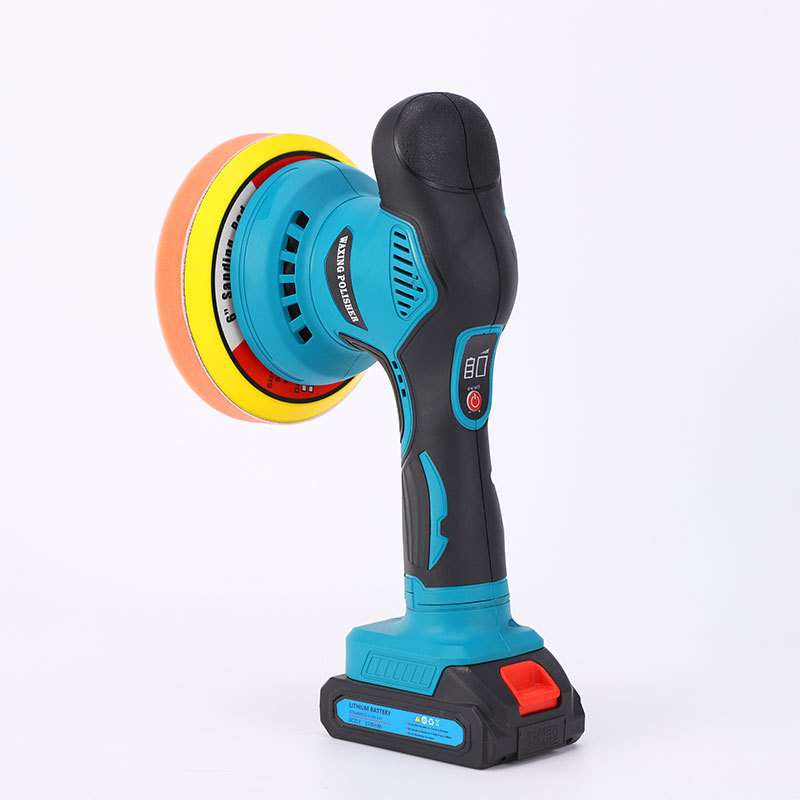 汽车抛光机打蜡机12V/21V锂电电动小型一体机家用神器