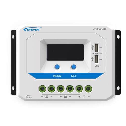 VS6048AU 60A 12V 24V 36V 48V Viewstar太阳能充放电控制器液晶