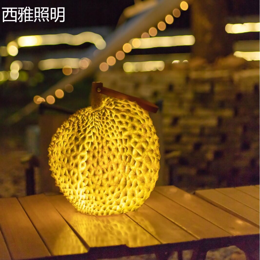 户外仿真榴莲景观雕塑灯