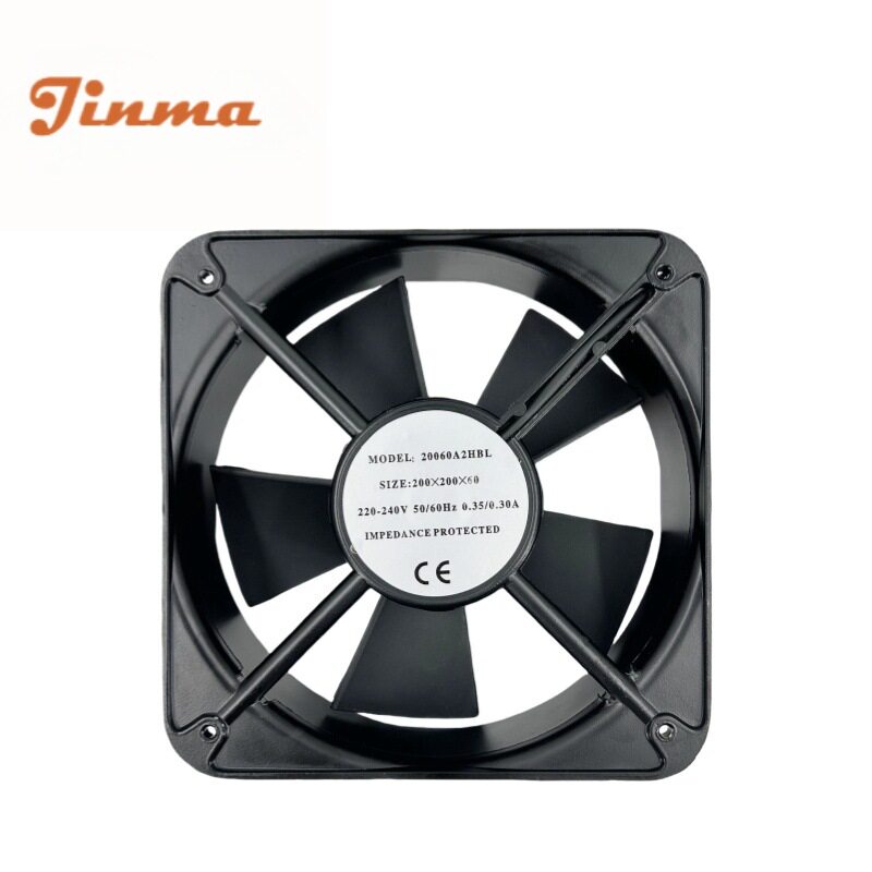 厂家批发115V/220-240V冷柜冰柜风机20060铜线大底盘静音散热风扇