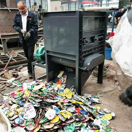 小型家用铝瓶罐挤扁机 易拉罐压扁机 啤酒罐压片金属压平机设备