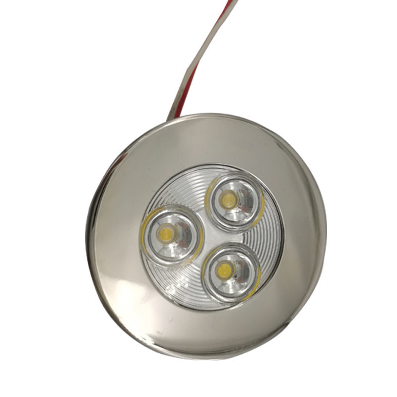 船用LED1.5寸舱顶灯 12/24v通用舱顶灯 船舶游艇五金配件灯